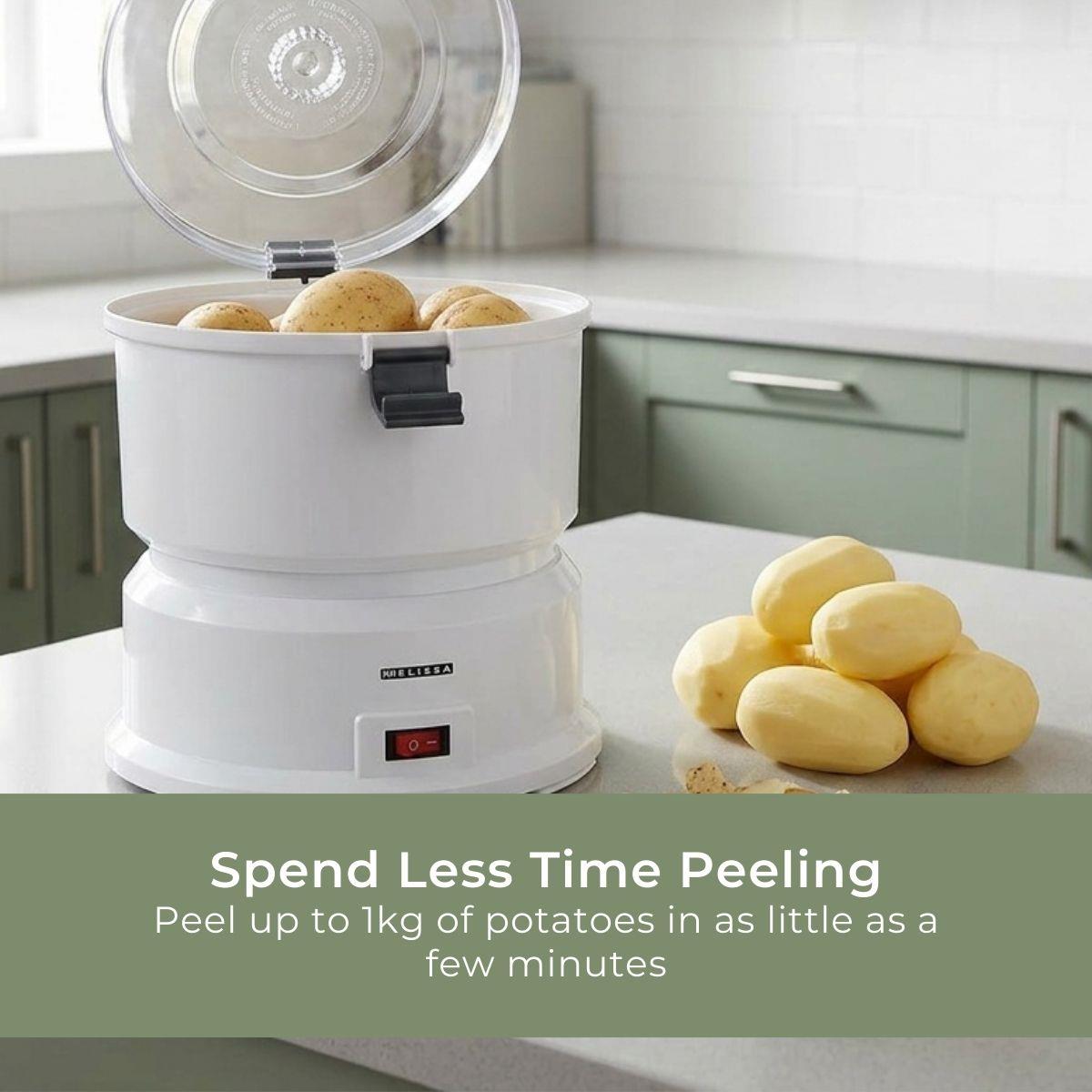 MELISSA 85W Electric Potato Peeler Machine | With Salad Spinner |1kg | with Container