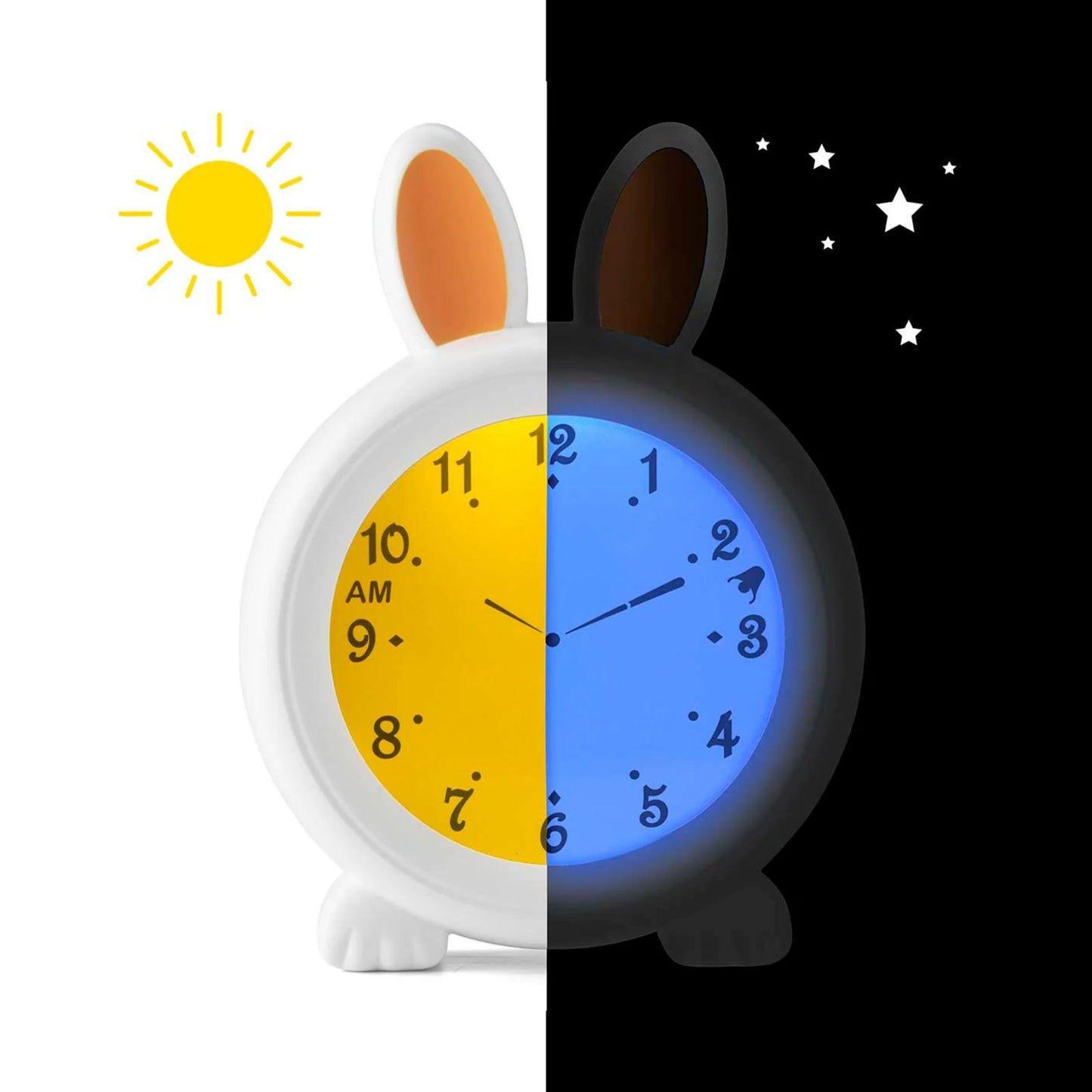 Alecto BC100BUNNY | Sleep Trainer & Night Lamp Light / Alarm Clock - Rabbit