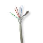 Nedis Network Cable Roll | CAT6 | Stranded | S/FTP | Bare Copper | 305.0 m | Indoor | Round | LSZH | Grey | Pull Box