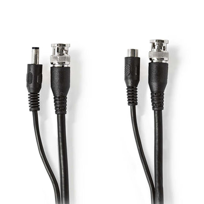 Nedis CCTV Security Cable | BNC / DC | 20.0 m | Round | PVC | Black | Gift Box