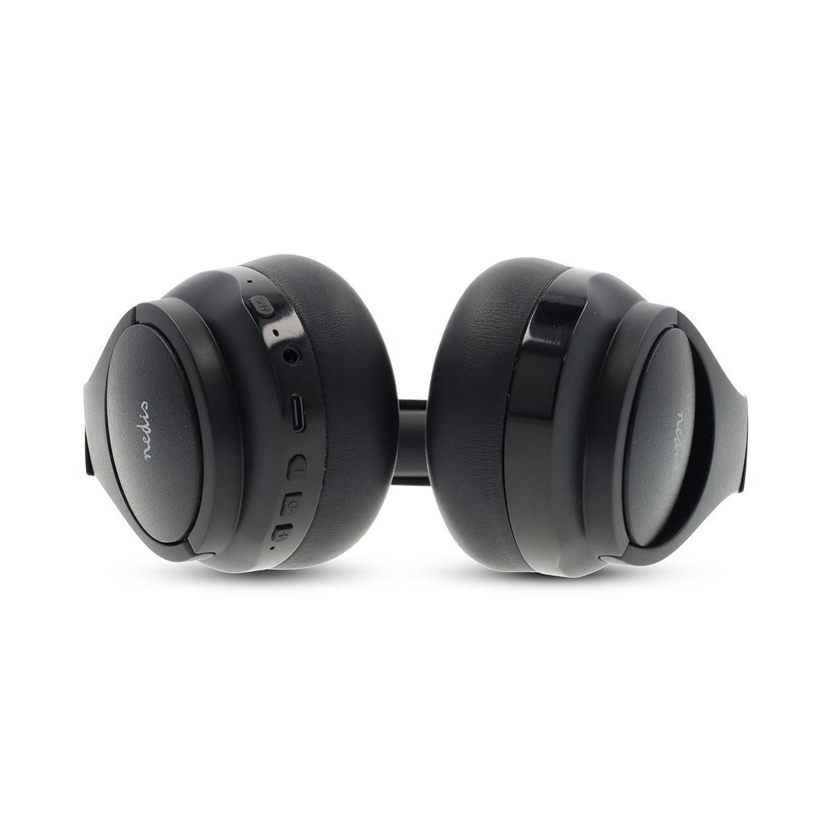 Nedis Wireless Over-Ear Headphones | Maximum battery play time: 28 hrs | Built-in microphone | Press Control | Hybrid (ENC + ANC) | Voice control support | Volume control | Black