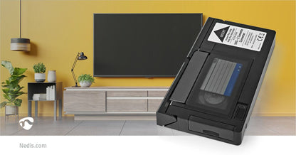 Nedis VHS Converter | Conversion: VHS-C to VHS | Plug and play | Black