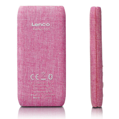 Lenco XEMIO-861PK | MP3/MP4 Player | Bluetooth® | 8GB | Micro SD Card Expansion | Pink