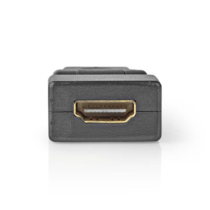 Nedis HDMI™ Adapter | HDMI™ Connector | HDMI™ Output | Gold Plated | Swivel | ABS | Black | 1 pcs | Envelope