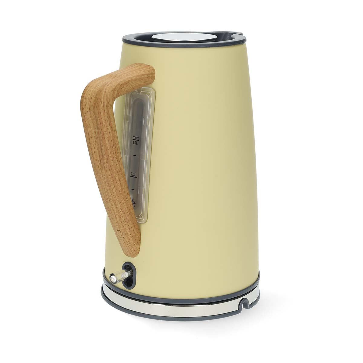 Nedis Electric Kettle | 1.7 l | Soft-Touch | Yellow | Rotatable 360 degrees | Concealed heating element | Strix® controller | Boil-dry protection