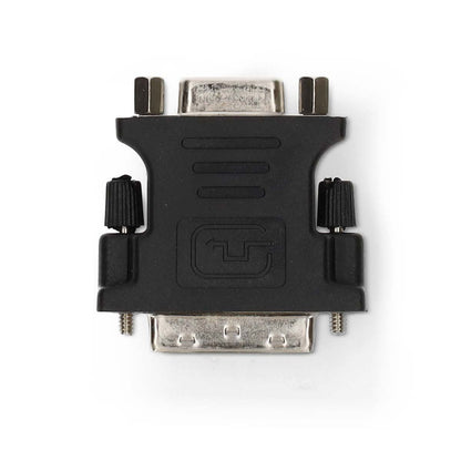 Nedis DVI Adapter | DVI-I 24+5-Pin Male | VGA Female | Nickel Plated | Straight | PVC | Black | Box