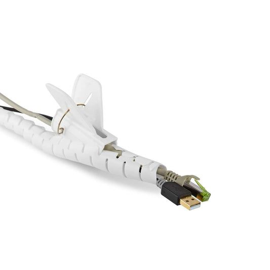 Nedis Cable Management | Spiral Sleeve | 1 pcs | Maximum cable thickness: 22 mm | PE | White