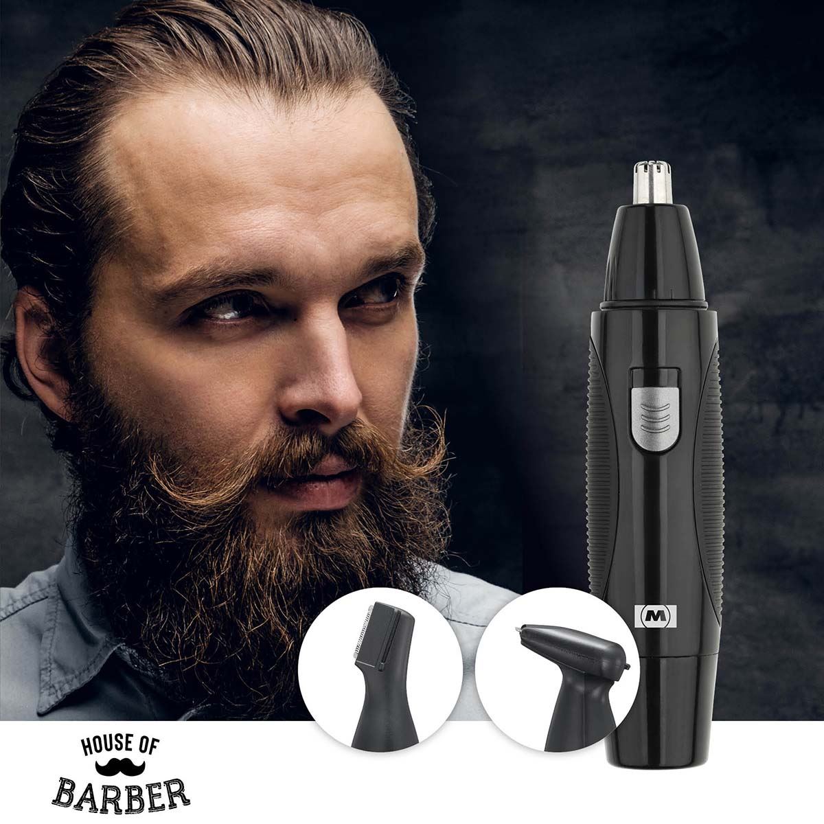 MELISSA Nose Hair Trimmer Set 1.5w| Black