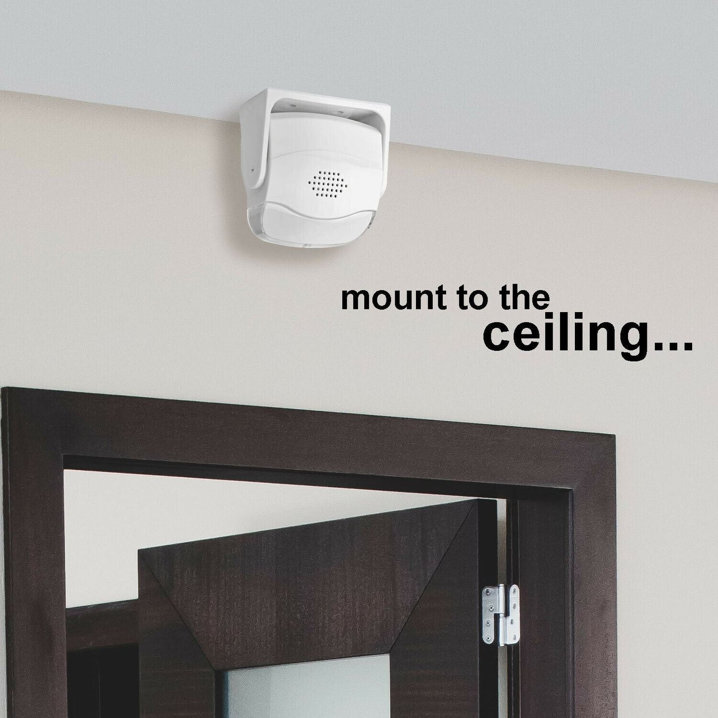 Nedis Motion Detection Alarm | Battery Powered | 3x AAA/LR03 | 80 dB | Detector range: 1.10 m | Detector angle: 10 ° | Ceiling / Wall | White
