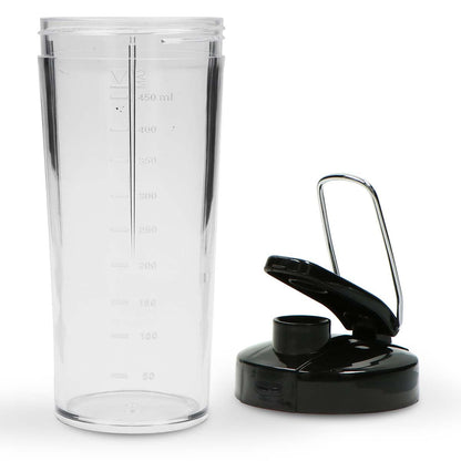 Trebs 99242 | Smoothie-to-go | Pro drinking cup Comfortjuicer | 450 ml | School, Work or Gym | Black