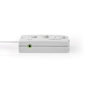 Nedis Audio Switch | Connection input: 2x 3.5 mm Male | Connection output: 3x 3.5 mm Female + 2.5 mm Female | Function control: Manual | Number of buttons: 3
