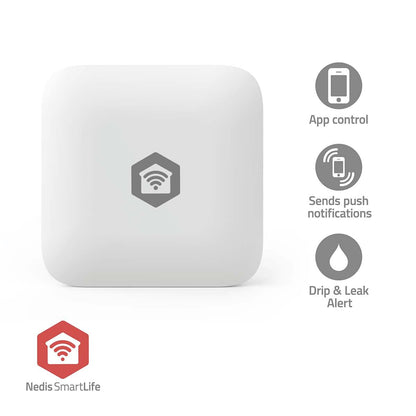 Nedis SmartLife Water Detector | Zigbee 3.0 | Battery Powered | Max. battery life: 12 Months | White