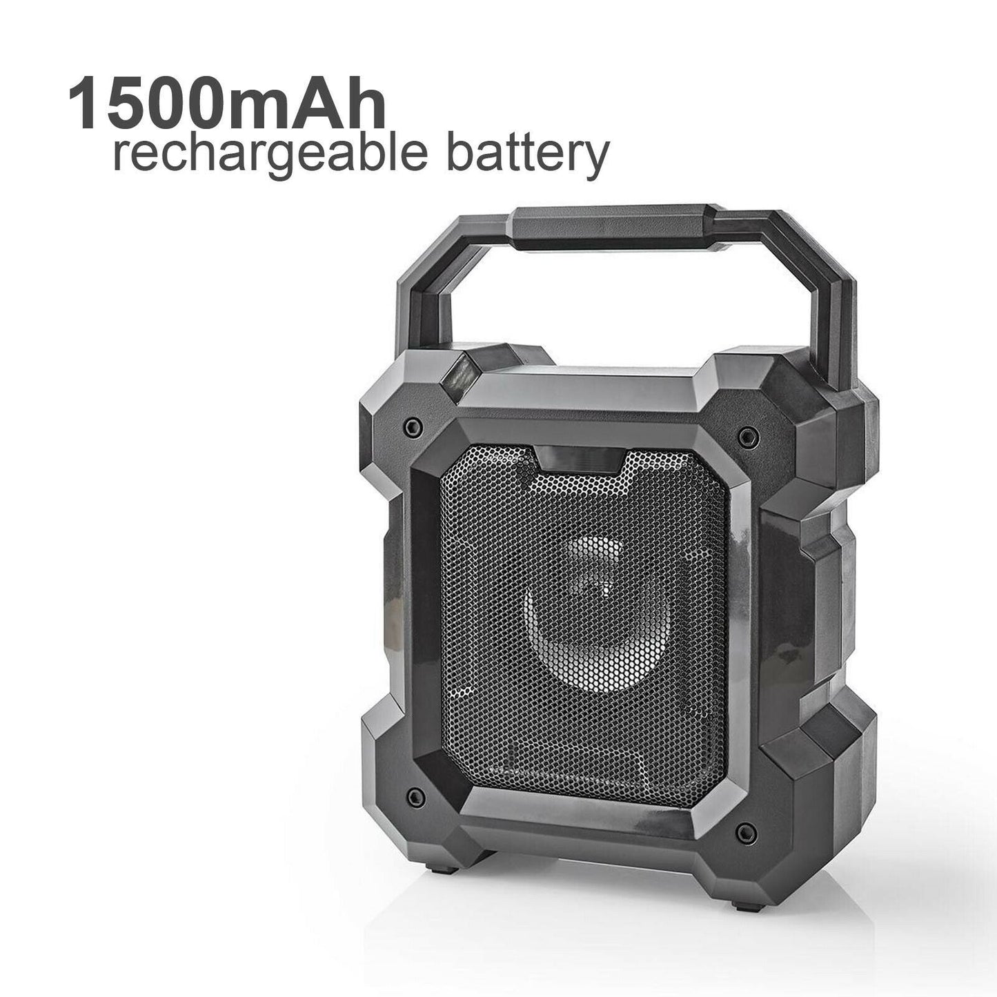 Nedis Bluetooth® Speaker | Maximum battery play time: 13 hrs | Table Design | 5 W | Mono | Built-in microphone | Black