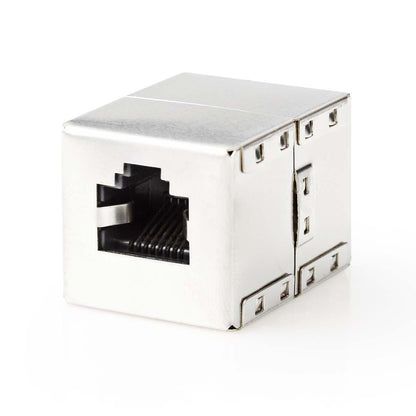 Nedis Network Coupler | CAT5e / CAT6 | Shielded | RJ45 Female | RJ45 Female | Straight | Metal | Box