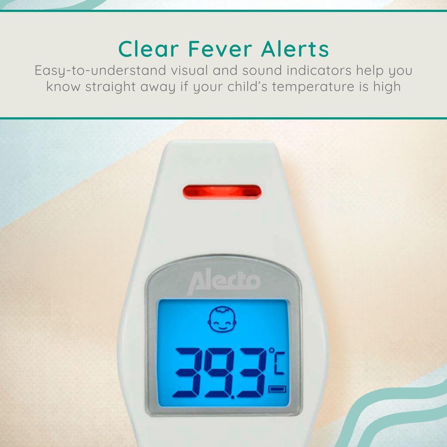Alecto BC-37 Infrared Forehead Thermometer | White