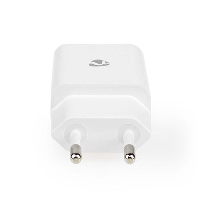 Nedis Wall Charger | 12 W | Quick charge feature | 1x 2.4 A | Number of outputs: 1 | USB-A | Lightning 8-Pin (Loose) Cable | 1.00 m | Single Voltage Output | White
