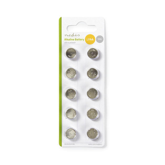 Nedis Alkaline Battery LR44 | 1.5 V DC | 10-Pack