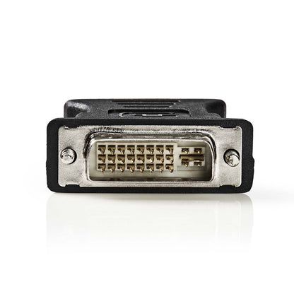Nedis DVI Adapter | DVI-I 24+5-Pin Male | VGA Female | Nickel Plated | Straight | PVC | Black | Box