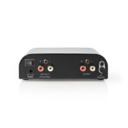 Nedis Preamplifier | Connection input: 1x RCA | Connection output: 1x RCA | 2 Channels | Phono / Turntable | Automatic | Black