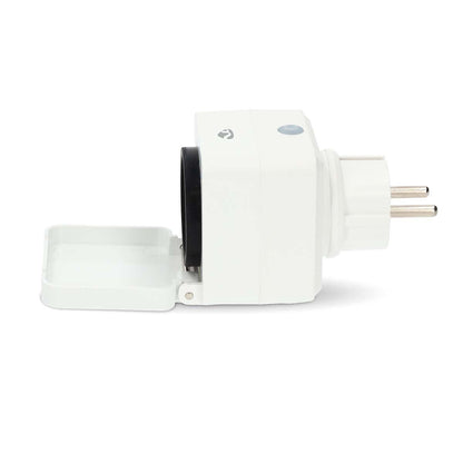 Nedis SmartLife Smart Plug | Wi-Fi | IP44 | 3680 W | Plug with earth contact | -25 - 55 °C | Android™ / IOS | Grey / White | 1 pcs