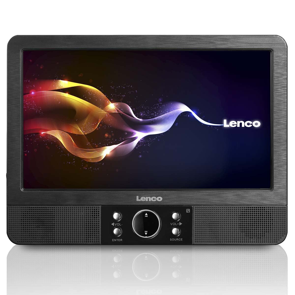 Lenco MES-415 | 9 inch DVD dual screen with brackets and headphone Black