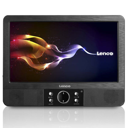 Lenco MES-415 | 9 inch DVD dual screen with brackets and headphone Black