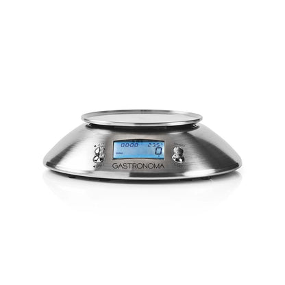 Gastronoma 18310021 | Digital Kitchen Scales | Stainless steel | Removable bowl | Alarm timer | Temperature sensor | Illuminated LCD display