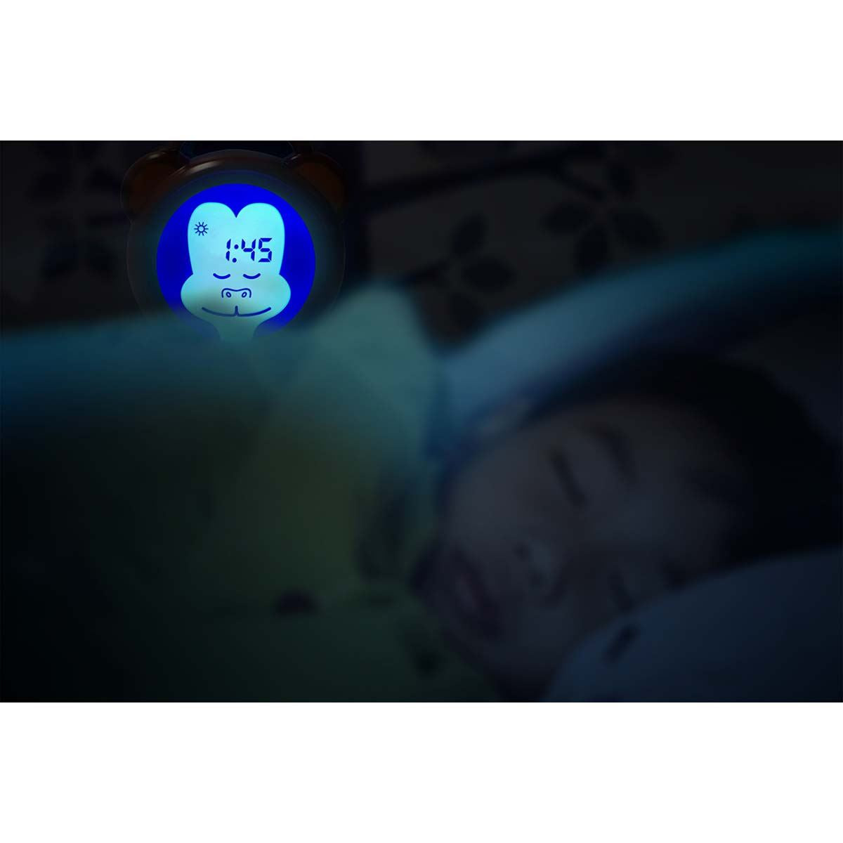 Alecto BC-100 MONKEY | Sleep Trainer & Night Lamp Light / Alarm Clock | Monkey