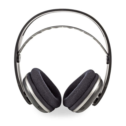 Nedis Wireless TV Headphones | RF | Over-Ear | Maximum battery play time: 11 hrs | 100 m | Digital Audio | Charging dock | Black / Silver
