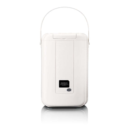 Lenco BTC-060WH | Karaoke Portable Speaker System with Bluetooth® | Rechargeable | With Wireless Microphone | Disco LED Lighting | White
