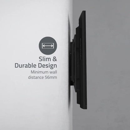 Nedis Motorised TV Wall Mount | 32 - 75 " | Maximum supported screen weight: 50 kg | Rotatable | Minimum wall distance: 56 mm | Remote controlled | ABS / Steel | Black