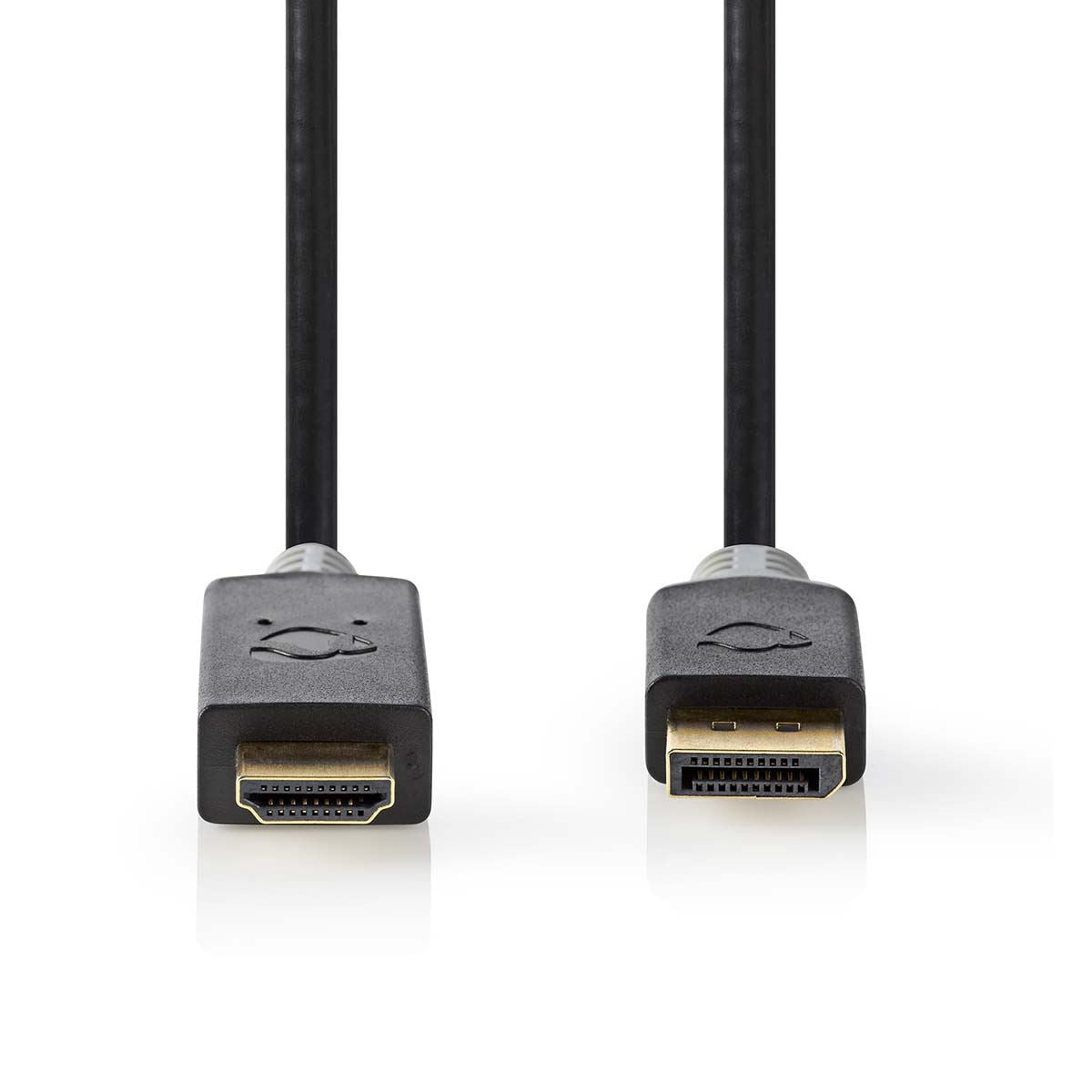 Nedis CCBW37100AT10 | DisplayPort Cable | DisplayPort Male | HDMI™ Connector | 4K@30Hz | Gold Plated | 1.00 m | Round | PVC | Anthracite | Box