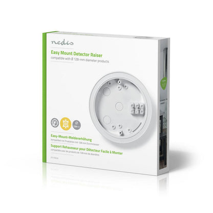 Nedis Detector Mount | Diameter: 128 mm | Screw and Plug | White