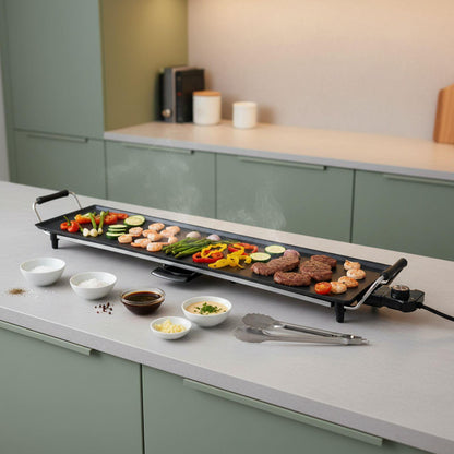 MELISSA Teppanyaki Large Table Grill | Baking surface ( L x W ): 90 x 23 cm | 5 Heat Settings