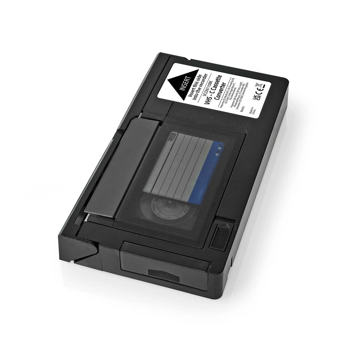 Nedis VHS Converter | Conversion: VHS-C to VHS | Plug and play | Black