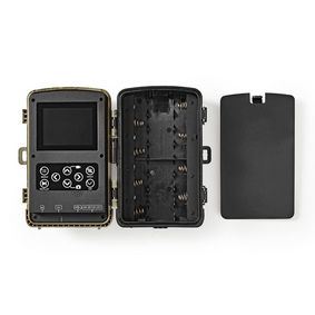 Nedis Wildlife Camera | 1080p@30fps | 16.0 MPixel | 5 MPixel CMOS | IP56 | Black No-Glow IR | Night vision | Viewing angle: 90 ° | Motion sensor | Detection angle: 120 ° | Detection range: 20.0 m | Screen size: 2.4 " | LCD Screen | Brown/Green