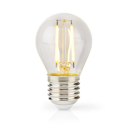 Nedis LED Filament Bulb E27 | G45 | 4.5 W | 470 lm | 2700 K | Dimmable | Warm White | Retro Style | 1 pcs