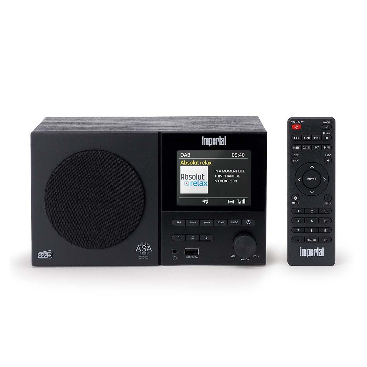 Imperial DABMAN-120BK DAB+, FM radio with Bluetooth, Remote cntrol