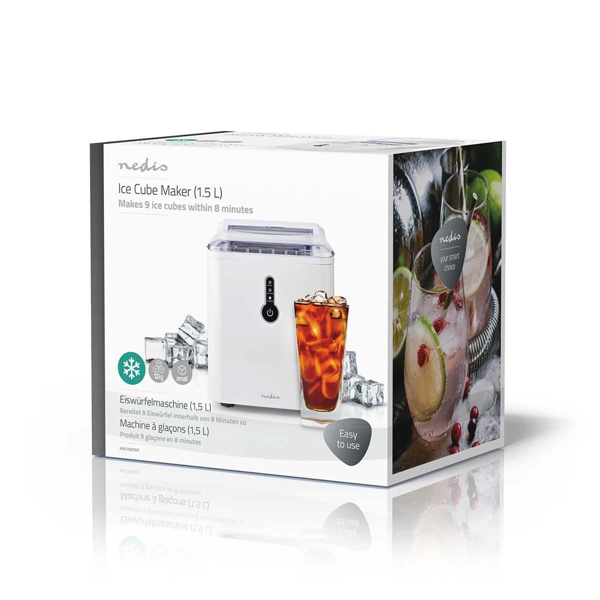Nedis Ice Cube Maker | 1.5 l | 12 kg | Plastic