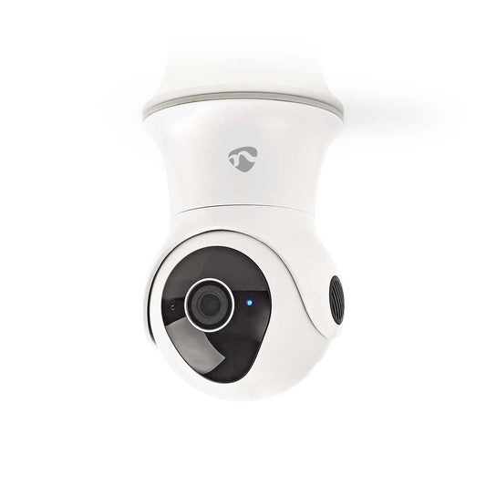 Nedis SmartLife Outdoor Camera | Wi-Fi | Full HD 1080p | Pan tilt | IP65 | Cloud Storage (optional) / Internal 16GB | 12 V DC | With motion sensor | Night vision | White