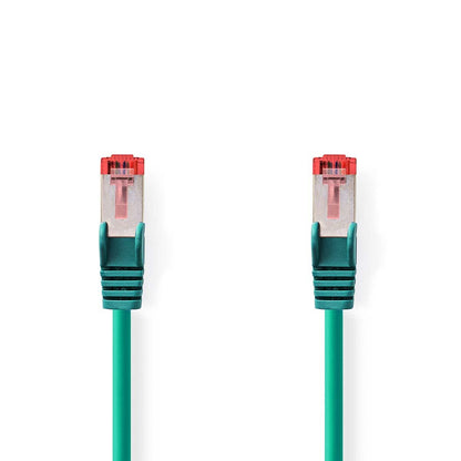Nedis CAT6 Network Cable | RJ45 Male | RJ45 Male | S/FTP | 15.0 m | Round | LSZH | Green | Label