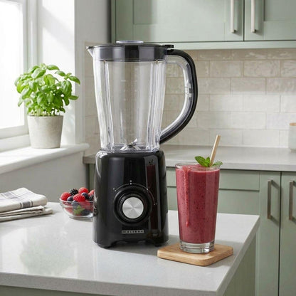 MELISSA 16180134 | Blender | 800 W | 2 Speeds + pulse | 4 Stainless steel blades | 1.5L Plastic jug | Black