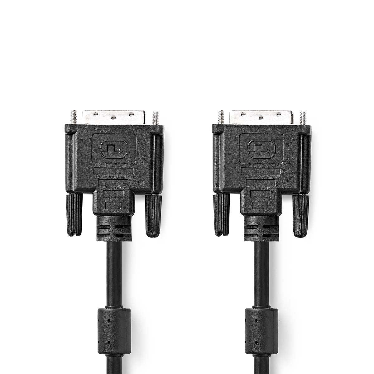 Nedis DVI Cable | DVI-D 24+1-Pin Male | DVI-D 24+1-Pin Male | 2560x1600 | Nickel Plated | 3.00 m | Straight | PVC | Black | Envelope
