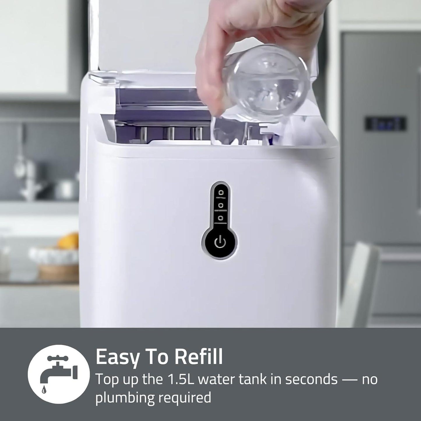 Nedis Ice Cube Maker | 1.5 l | 12 kg | Plastic