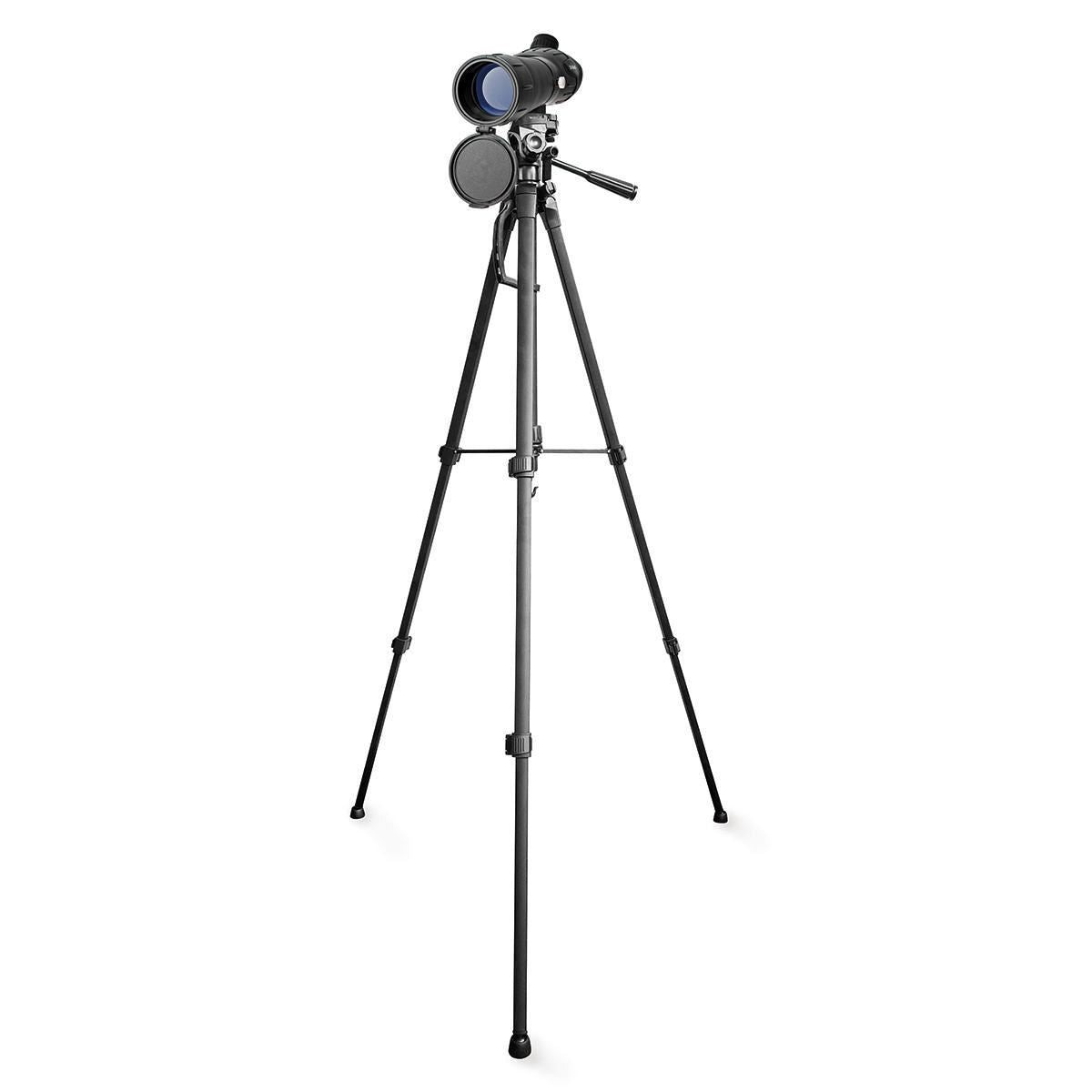 Nedis Spotting Scope | Magnification range: 20-60 | Objective lens diameter: 60 mm | Field of view: 38 m | Dioptric correction | Travel bag included | Black