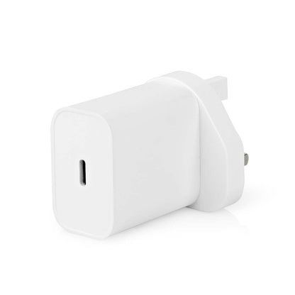 Nedis Wall Charger | 20 W | Quick charge feature | 1.67 / 2.22 / 3.0 A | Number of outputs: 1 | USB-C™ | Automatic Voltage Selection | White