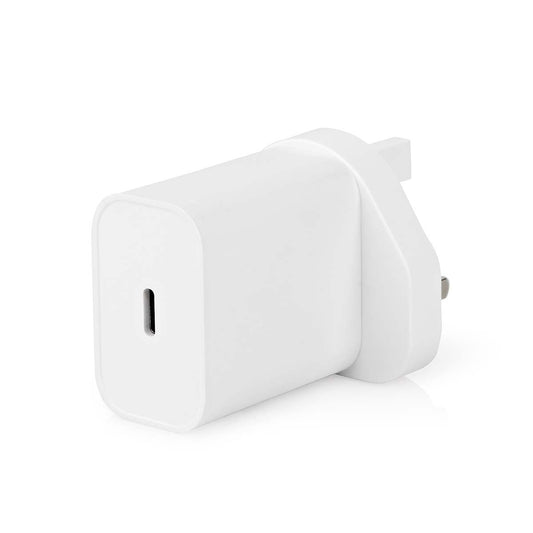 Nedis Wall Charger | 20 W | Quick charge feature | 1.67 / 2.22 / 3.0 A | Number of outputs: 1 | USB-C™ | Automatic Voltage Selection | White