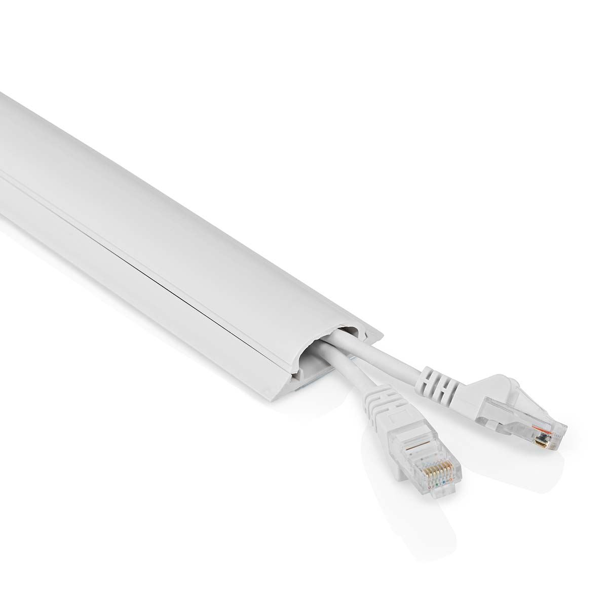 Nedis CMDT4516WT500 | Cable Management | Duct | 1 pcs | Maximum cable thickness: 16 mm | PVC | White