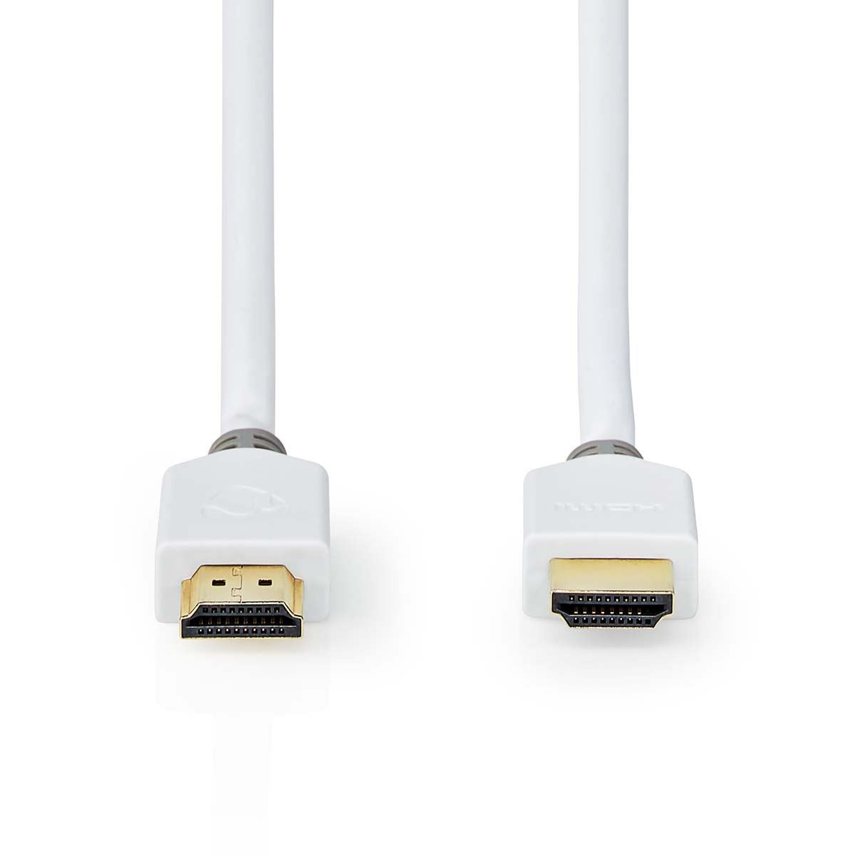 Nedis High Speed HDMI™ Cable with Ethernet | HDMI™ Connector | HDMI™ Connector | 4K@60Hz | ARC | 18 Gbps | 3.00 m | Round | PVC | White | Box