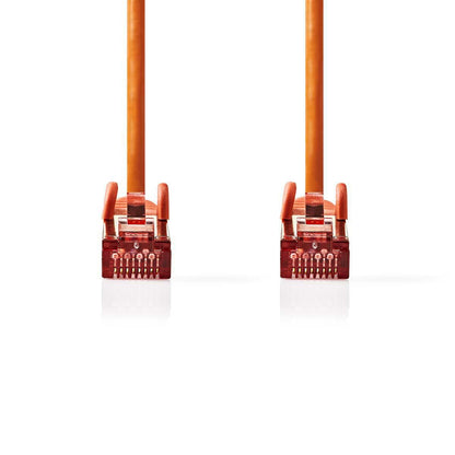 Nedis CAT6 Network Cable | RJ45 Male | RJ45 Male | S/FTP | 0.15 m | Round | LSZH | Orange | Envelope